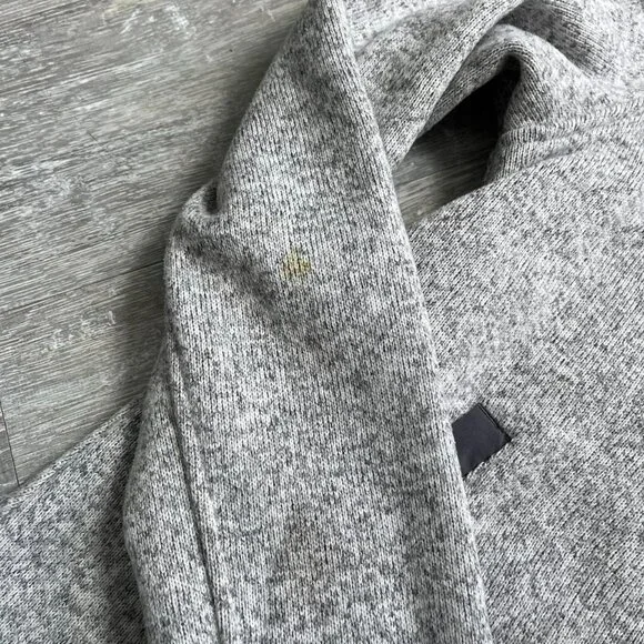 Grey / Black Lululemon Full Zip-Up Fleece Lined Sweater - Picture 6 of 7